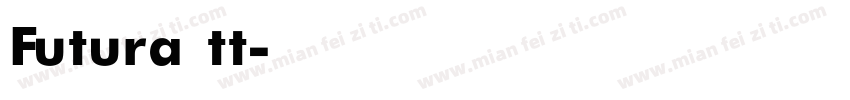 Futura tt字体转换